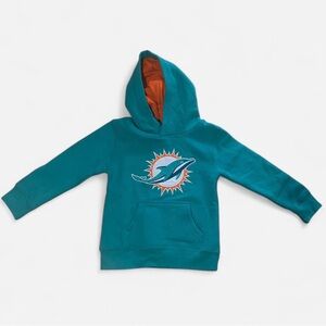NFL Teal Kids Hoodie with Orange Hood Lining